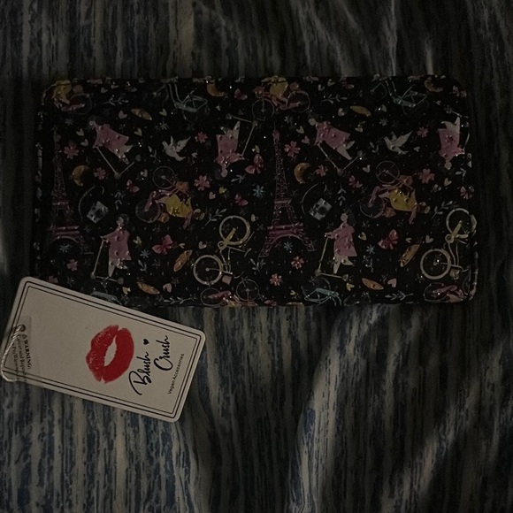 Black and Colorful Patterned Wallet NWT - Picture 1 of 6